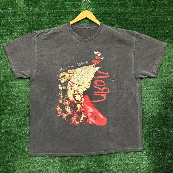 Korn Follow The Leader Nu Metal Band T-Shirt Size 2XL - Picture 1 of 4